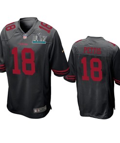 San Francisco 49ers Dante Pettis Black Super Bowl Liv Game Jersey - Robokeg