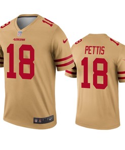 San Francisco 49ers Dante Pettis Gold Inverted Legend Jersey - Robokeg