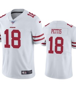 San Francisco 49ers Dante Pettis White 100th Season Vapor Limited Jersey - Robokeg