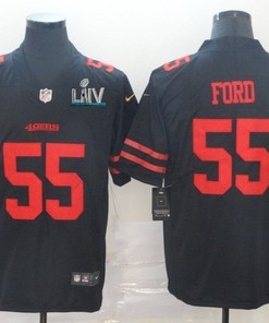 San Francisco 49ers Dee Ford # 55 2020 Nfl Black Jersey Jersey - Robokeg