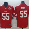 San Francisco 49ers Dee Ford # 55 2020 Nfl Red Jersey Jersey - Robokeg