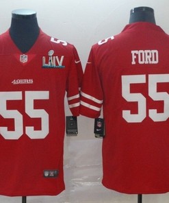 San Francisco 49ers Dee Ford # 55 2020 Nfl Red Jersey Jersey - Robokeg