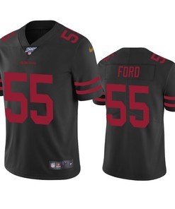 San Francisco 49ers Dee Ford Black 100th Season Vapor Limited Jersey - Robokeg
