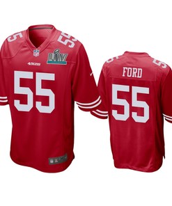San Francisco 49ers Dee Ford Scarlet Super Bowl Liv Game Jersey - Robokeg