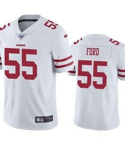 San Francisco 49ers Dee Ford White 100th Season Vapor Limited Jersey - Robokeg