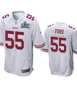 San Francisco 49ers Dee Ford White Super Bowl Liv Game Jersey - Robokeg