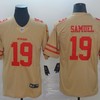 San Francisco 49ers Deebo Samuel #19 2020 Nfl Golden Jersey Jersey - Robokeg