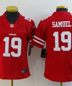 San Francisco 49ers Deebo Samuel #19 Nfl 2020 Red Womens Jersey - Robokeg