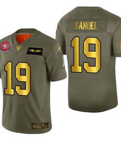San Francisco 49ers Deebo Samuel 2019 Salute To Service Nfl 100 Mens Jersey Metallic - Robokeg