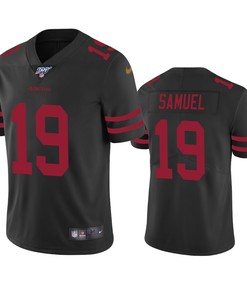 San Francisco 49ers Deebo Samuel Black 100th Season Vapor Limited Jersey - Robokeg