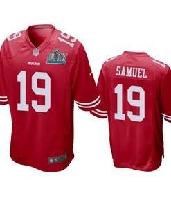 San Francisco 49ers Deebo Samuel Scarlet Super Bowl Liv Game Jersey - Robokeg