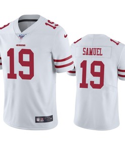 San Francisco 49ers Deebo Samuel White 100th Season Vapor Limited Jersey - Robokeg