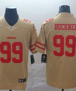 San Francisco 49ers Deforest Buckner # 99 2020 Nfl Golden Jersey Jersey - Robokeg