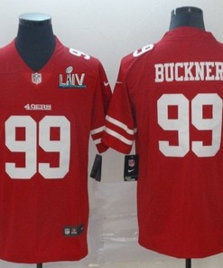 San Francisco 49ers Deforest Buckner # 99 2020 Nfl Red Jersey Jersey - Robokeg