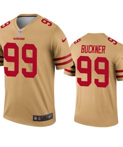 San Francisco 49ers Deforest Buckner Gold Inverted Legend Jersey - Robokeg