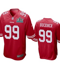 San Francisco 49ers Deforest Buckner Scarlet Super Bowl Liv Game Jersey - Robokeg