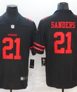 San Francisco 49ers Deion Sanders #21 Nfl 2020 Black Jersey - Robokeg