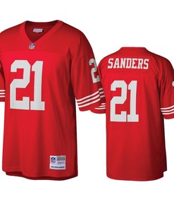 San Francisco 49ers Deion Sanders Scarlet Legacy Replica Jersey - Robokeg