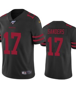 San Francisco 49ers Emmanuel Sanders Black 100th Season Vapor Limited Jersey - Robokeg