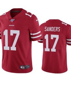 San Francisco 49ers Emmanuel Sanders Scarlet 100th Season Vapor Limited Jersey - Robokeg