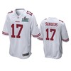 San Francisco 49ers Emmanuel Sanders White Super Bowl Liv Game Jersey - Robokeg