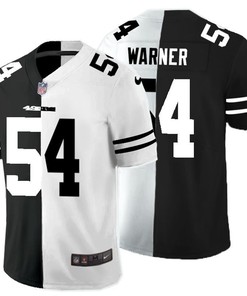 San Francisco 49ers Fred Warner #54 Nfl 2020 Black And White Jersey - Robokeg