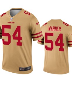 San Francisco 49ers Fred Warner Gold Inverted Legend Jersey - Robokeg