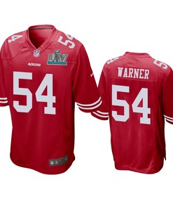 San Francisco 49ers Fred Warner Scarlet Super Bowl Liv Game Jersey - Robokeg