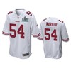 San Francisco 49ers Fred Warner White Super Bowl Liv Game Jersey - Robokeg