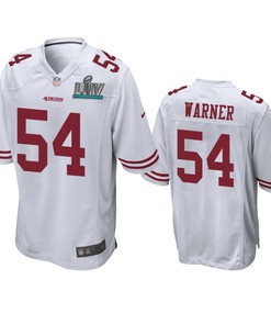 San Francisco 49ers Fred Warner White Super Bowl Liv Game Jersey - Robokeg