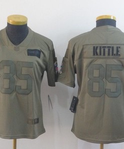 San Francisco 49ers George Kittle #85 2020 Nfl Camo Womens Jersey Jersey - Robokeg