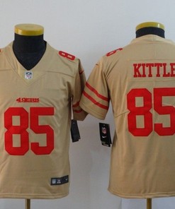 San Francisco 49ers George Kittle #85 2020 Nfl Golden Jersey Jersey - Robokeg