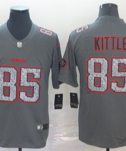 San Francisco 49ers George Kittle #85 2020 Nfl Grey Jersey Jersey - Robokeg
