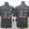 San Francisco 49ers George Kittle #85 American Flag 2020 Nfl Black Jersey Jersey - Robokeg