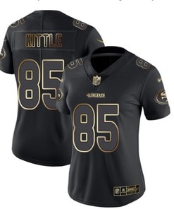 San Francisco 49ers George Kittle #85 Nfl 2020 Black Womens Jersey Jersey - Robokeg