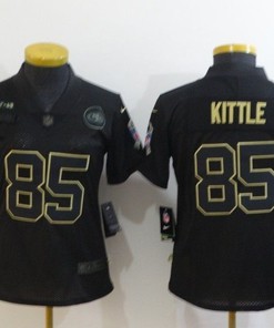 San Francisco 49ers George Kittle #85 Nfl 2020 Black Womens Jersey - Robokeg