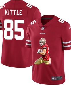 San Francisco 49ers George Kittle #85 Nfl 2020 Red Jersey - Robokeg