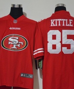 San Francisco 49ers George Kittle #85 Nfl 2020 Red Orange Jersey - Robokeg