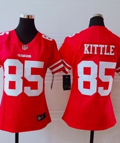 San Francisco 49ers George Kittle #85 Nfl 2020 Red Womens Jersey - Robokeg