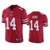 San Francisco 49ers Jalen Hurd Scarlet 100th Season Vapor Limited Jersey - Robokeg