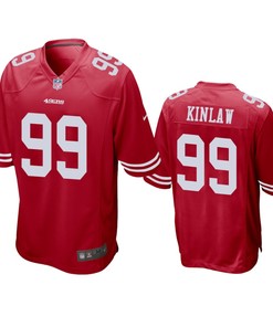 San Francisco 49ers Javon Kinlaw Scarlet 2020 Nfl Draft Game Jersey - Robokeg