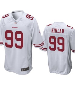 San Francisco 49ers Javon Kinlaw White 2020 Nfl Draft Game Jersey - Robokeg