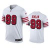 San Francisco 49ers Javon Kinlaw White Color Rush Legend Jersey - Mens - Robokeg