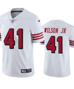 San Francisco 49ers Jeff Wilson Jr. White Nike Color Rush Limited Jersey - Robokeg