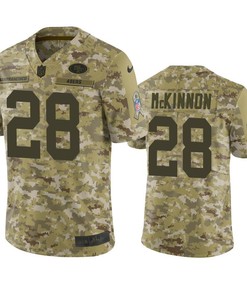 San Francisco 49ers Jerick Mckinnon Jersey Nfl Camo Salute To Service - Robokeg