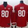 San Francisco 49ers Jerry Rice #80 2020 Nfl Red Long Sleeve Jersey Jersey - Robokeg