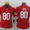San Francisco 49ers Jerry Rice #80 2020 Nfl Red Womens Jersey Jersey - Robokeg