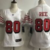 San Francisco 49ers Jerry Rice #80 2020 Nfl White Womens Jersey Jersey - Robokeg