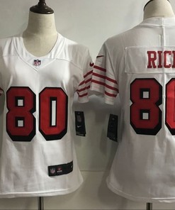 San Francisco 49ers Jerry Rice #80 2020 Nfl White Womens Jersey Jersey - Robokeg