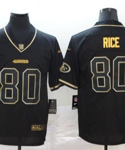 San Francisco 49ers Jerry Rice #80 Nfl 2020 Black Jersey - Robokeg